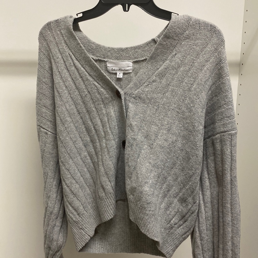 Grey Knit Sweater Size Medium